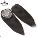 Women Hair Loss Mono Topper 100% Remy Human Hair High Denisity 16 Inch Monofilament Topper With Pu