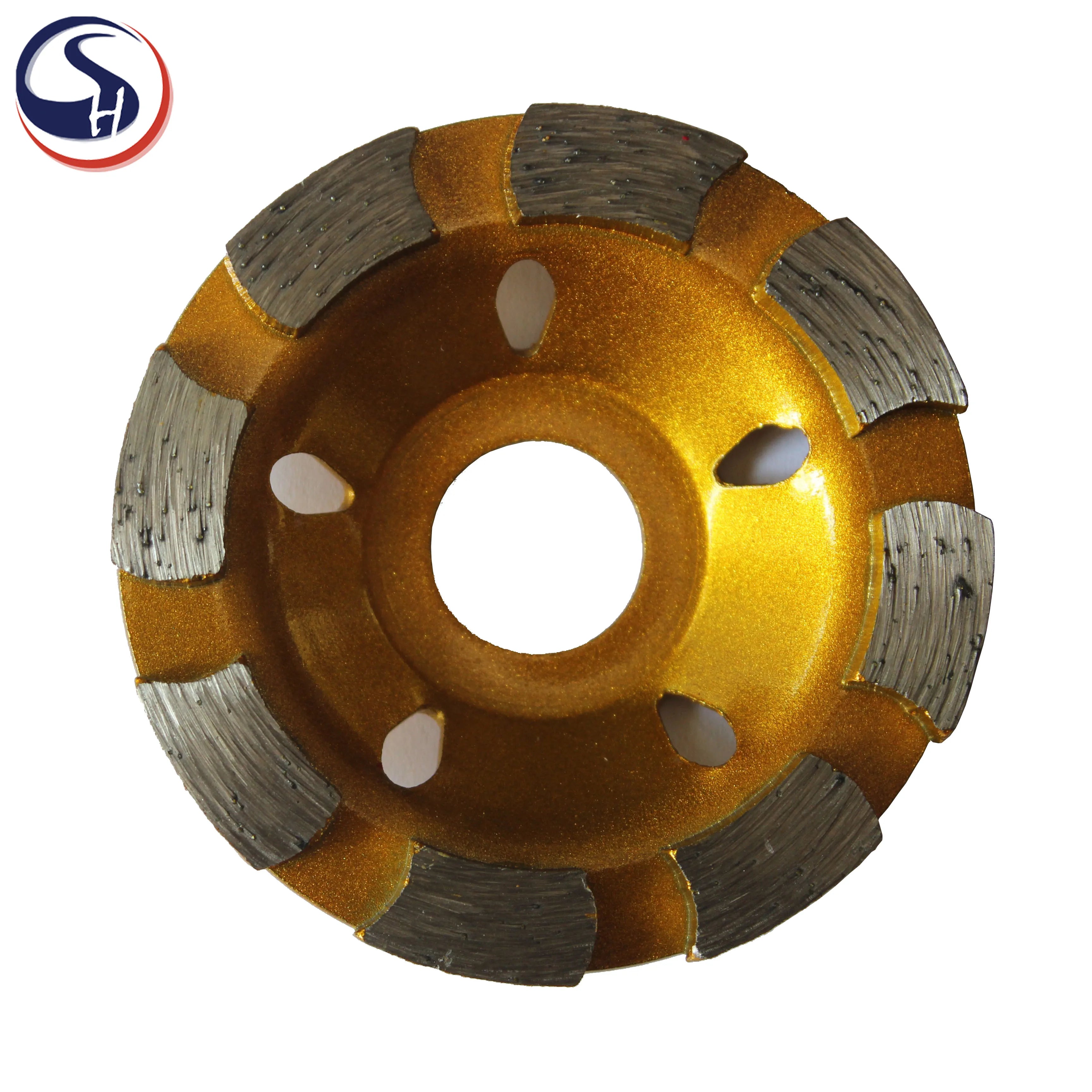 HS Tools HS80-cup Wheel 3inch Single Cup Wheel Threaded Turbo Diamond Abrasive Pad OEM Long Life High Performance Concrete