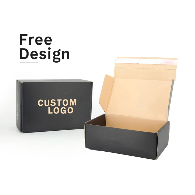 Tear Strip Fold Box Portable Custom Peel and Seal Cardboard Zipper Self Seal Mailer Boxes Packaging Fold Delivery Tear Strip Box MegaBDM