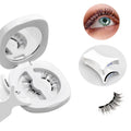 New Handmade Easy Wear Stock Travel Reusable Magnetic Clip Synthetic Hair Eyelashes Kit No Glue No Liner Magnetic Eyelashes