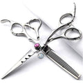 6 Inch 440C High Hardness Stainless Steel Right-Handed Medium Handle Hair Scissors Hair Salon Stylist Cutting Thinning Tool