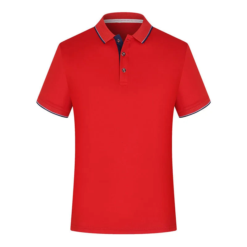 OEM Custom logo Design for Man's Quick-drying Sportswear Short-sleeved Shirt Custom Summer Work Attire Cultural Polo T-shirt