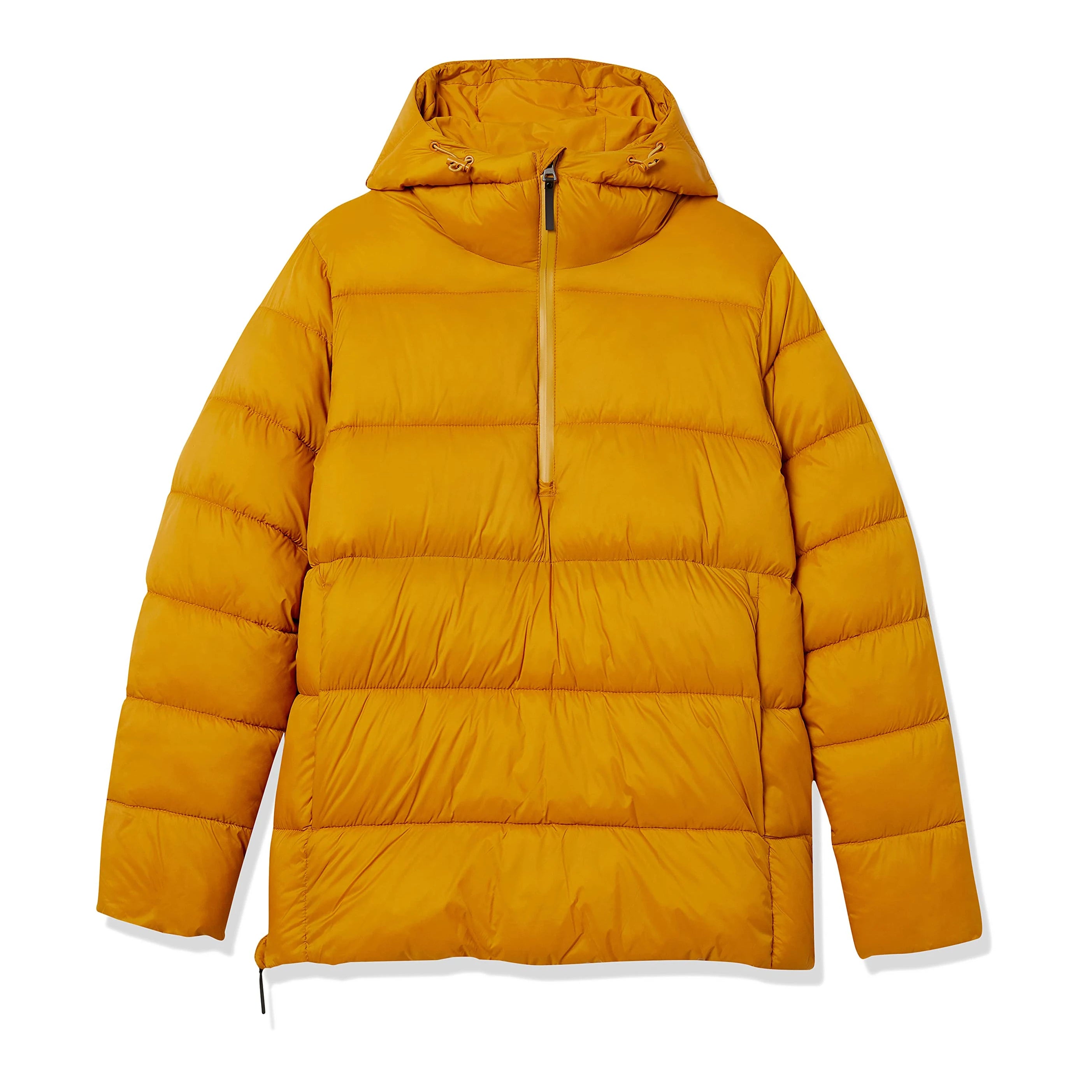 Custom Men's Ultra Light Weight Solid Print Waterproof Breathable Hooded Duck Jacket Winter Coat Black Logo Printed Polyester