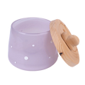 Modern Hand Blown Glass Storage Jars Bamboo Lids Customized Color Free Size Individually Boxed Chien Keng Brand for Vase