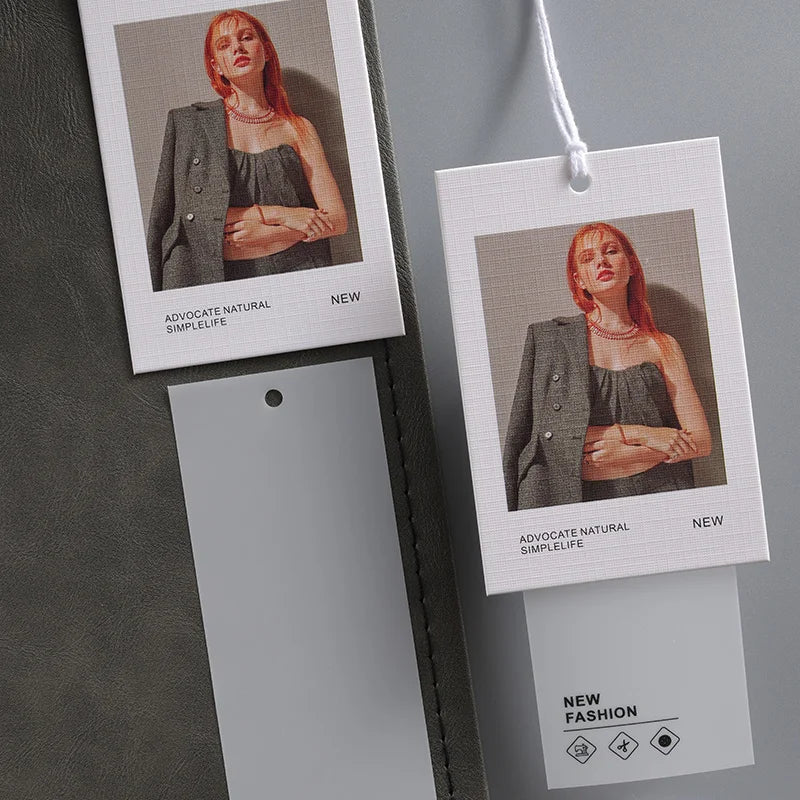 OEM/ODM Customized Private Brand logo  Clothing Hanging Label  Clothing Size Label  Sales Price Hanging Label