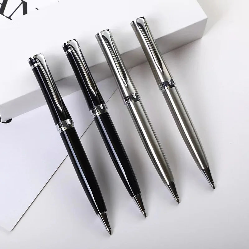 Custom Blue Ink Steel Pen with New Design Metal Material and Custom Packaging Special Offer
