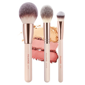 MAANGE 3pcs Professional Makeup Brush Set Private Label & OEM Powder Brush & Contouring Brush
