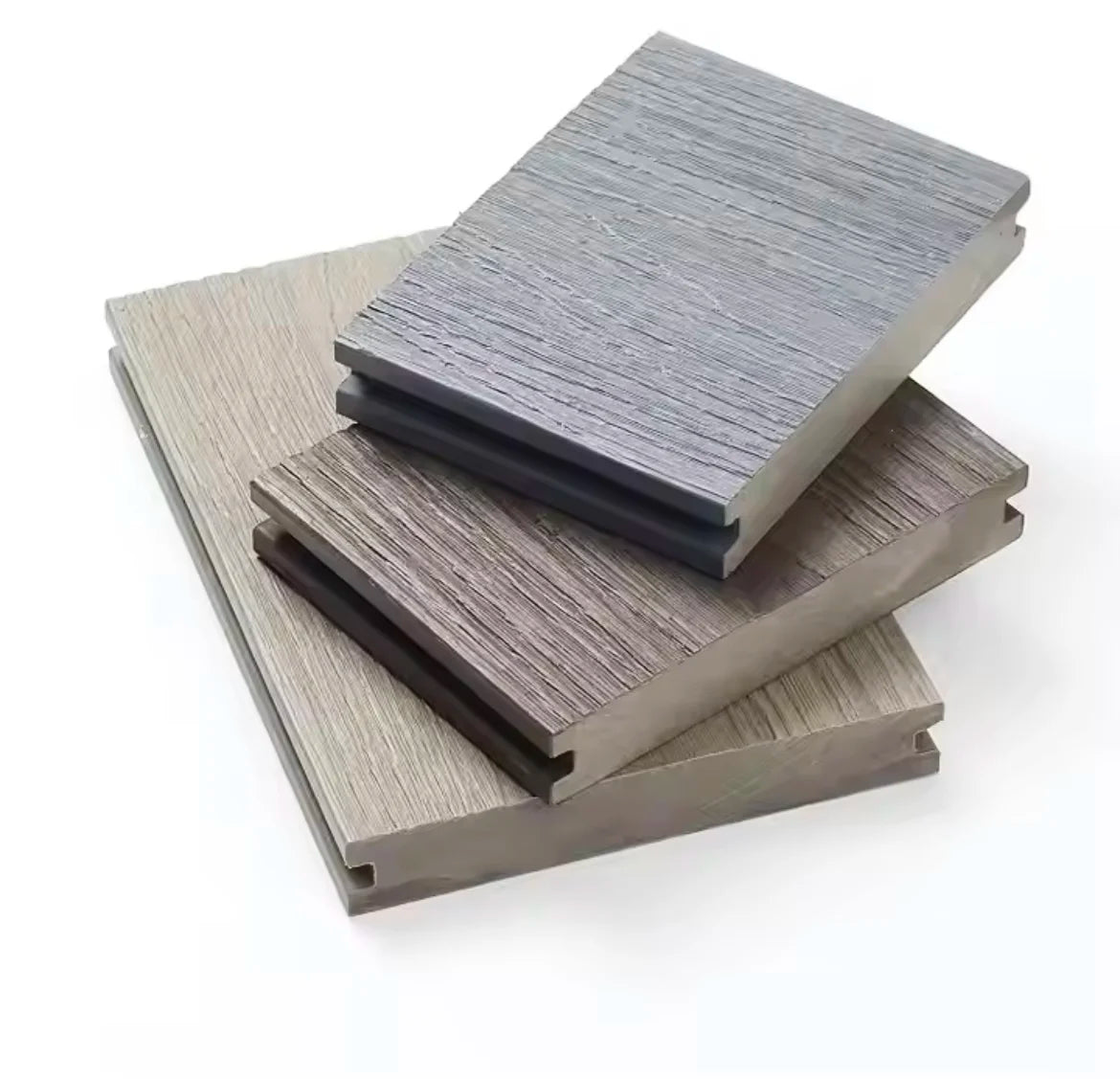 Wood Grain Smooth Modern Anti-Slip WPC Decking for Outdoor Use Waterproof Durable Composite Flooring Custom Boards