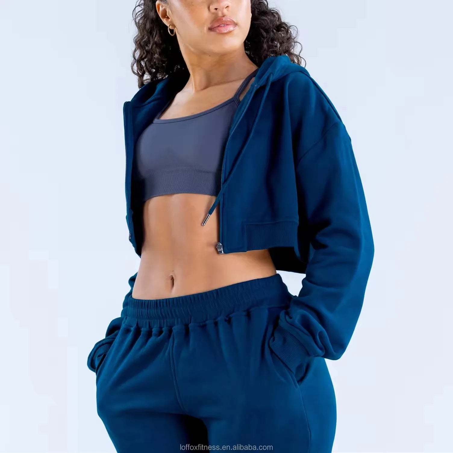 MS537 Manufacturer Wholesale Custom Streetwear Heat-Transfer Printed Sweatsuit Heavyweight Oversized Fleece Women Autumn Beaded