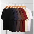 Bangladesh China Factory Price Men's 260g Heavyweight Cotton Short Sleeve T Shirt Drop Shoulder Loose Fit Travel Wear T Shirt