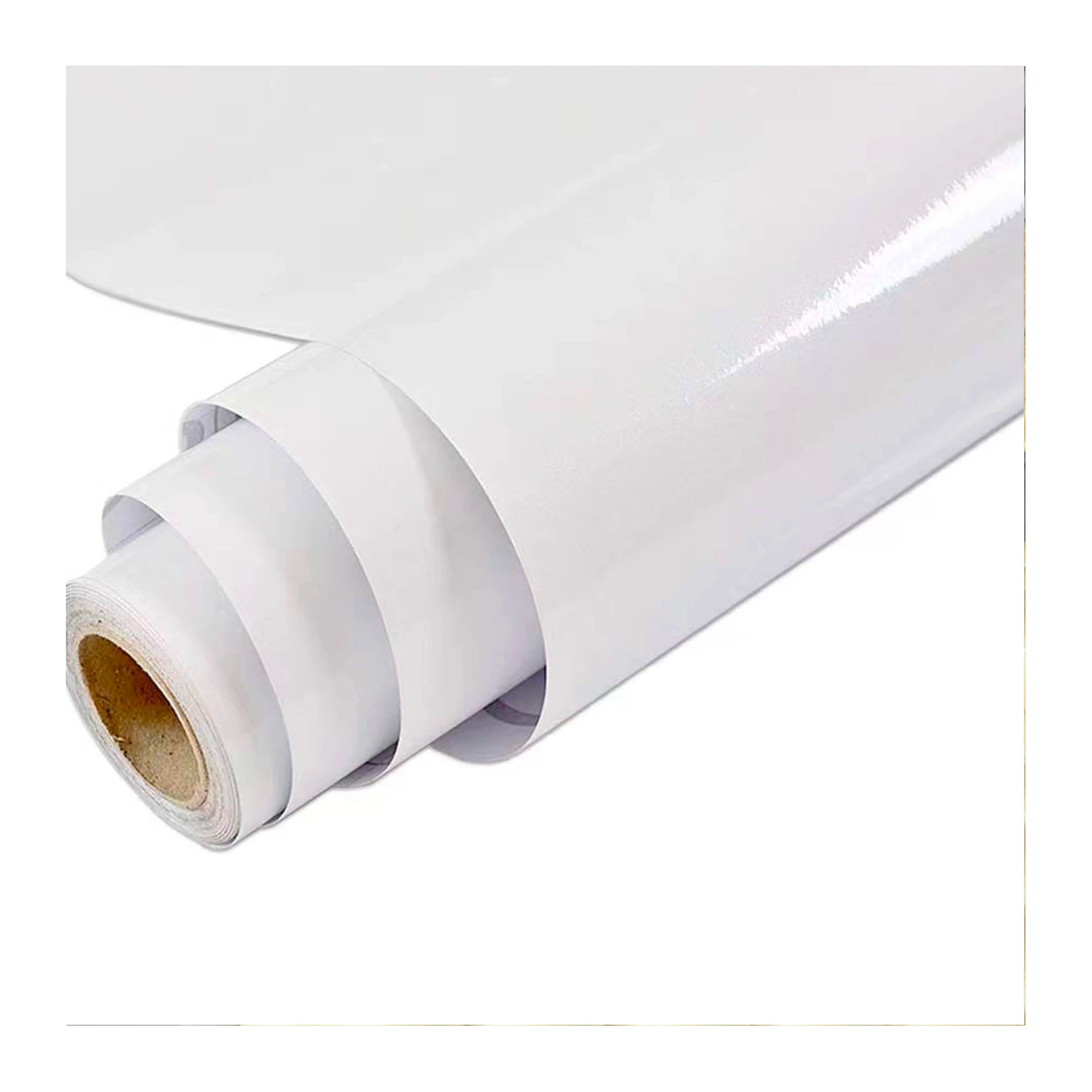 Inkjet Media Outdoor Advertising Self-Adhesive Glossy PVC Vinyl Eco-friendly Sticker for Printing