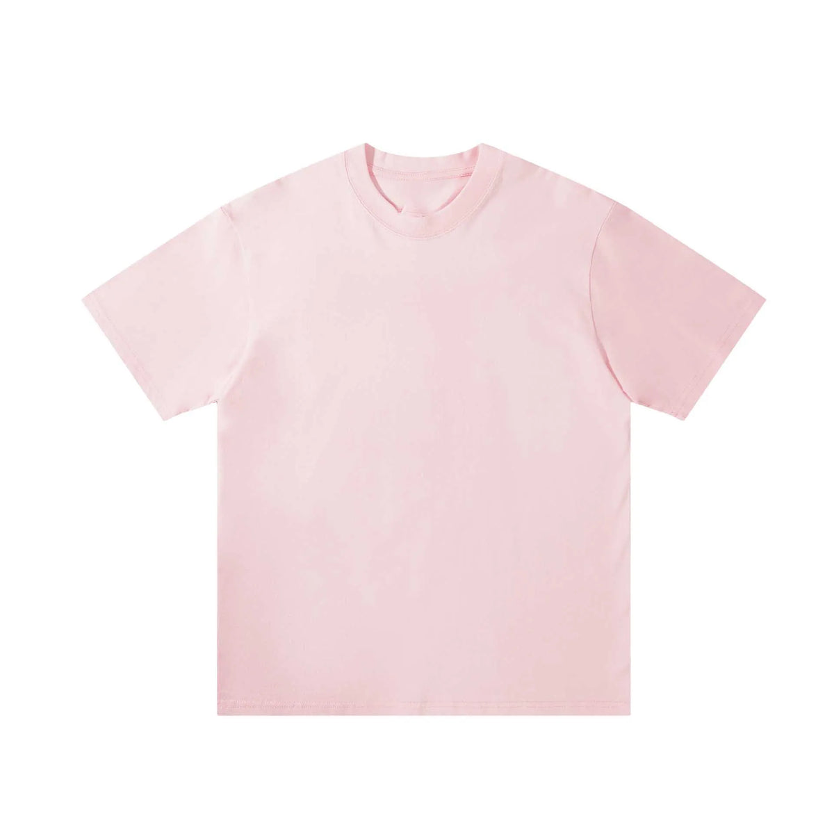 OEM Custom Logo Printed Embroidery Design Men's 230g Heavyweight Cotton Short-sleeved Round Neck Loose Solid Color T-shirt MegaBDM