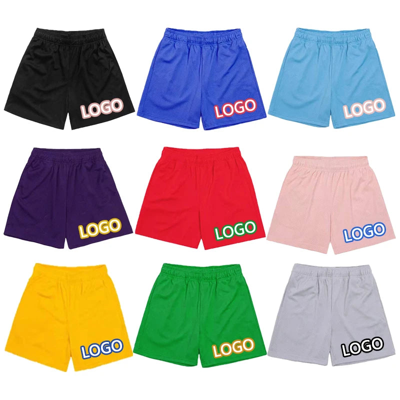 Factory Custom Logo Items Wholesale Men's Gym Fitness 5 Inch Eye Mesh Sports Shorts