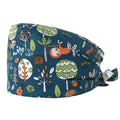 Scrub Cap SetWomen Men Working Cap with Adjustable Tie Sweatband Lightweight and Breathable MegaBDM