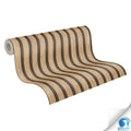 Made in Germany - Pre-Pasted Wallpaper Rolls Acoustic panel Brown Black - Non Woven Vinyl - Wallpaper Pre-glued - 1005 x 053 m