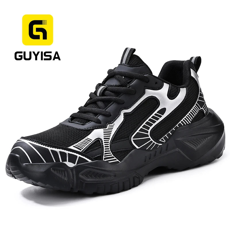 GUYISA New Safety Shoes Fashion European Standard Steel Toe Sports Safety Shoes