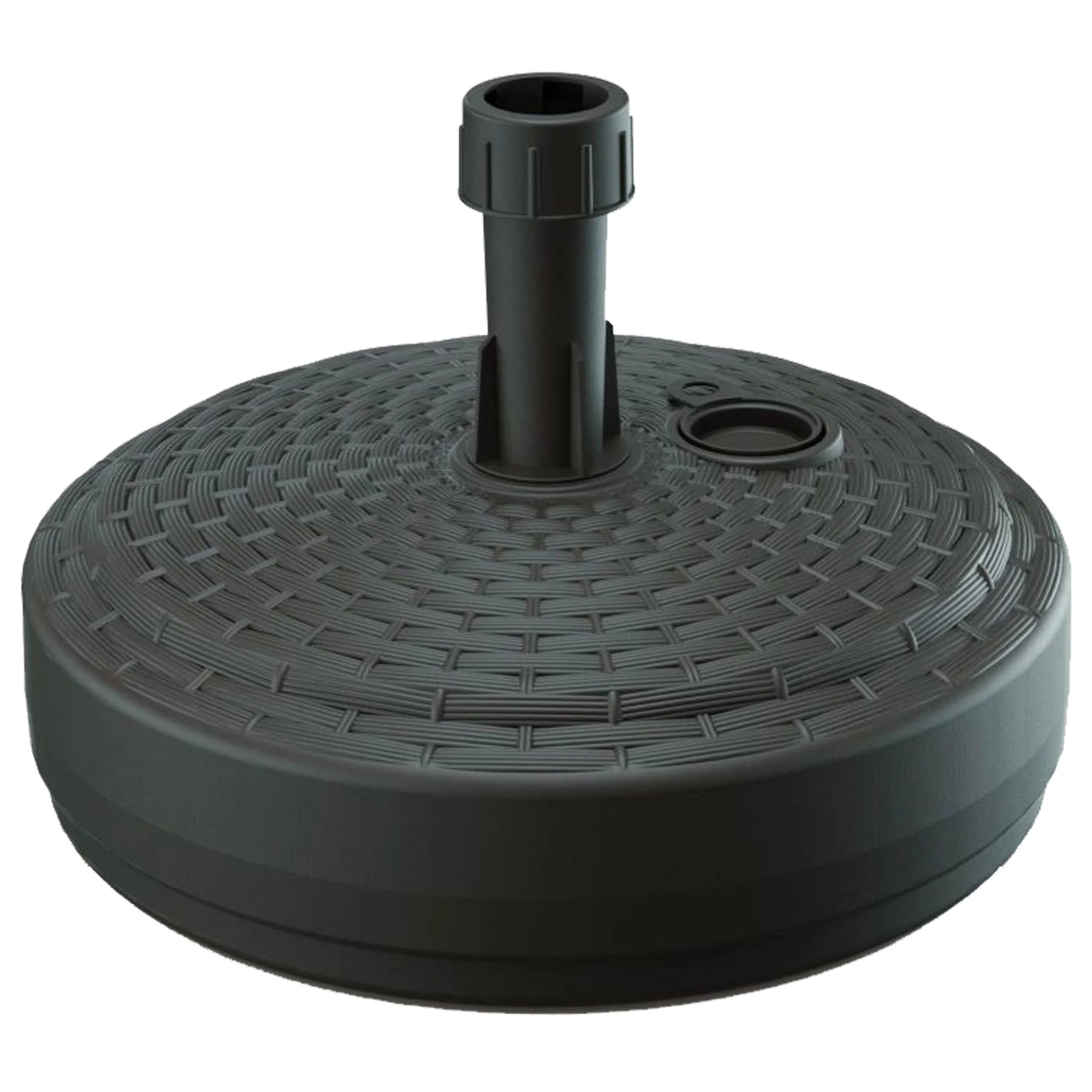 Polyethylene umbrella base 10 kg 39 x 39 x 13 cm chocolate color