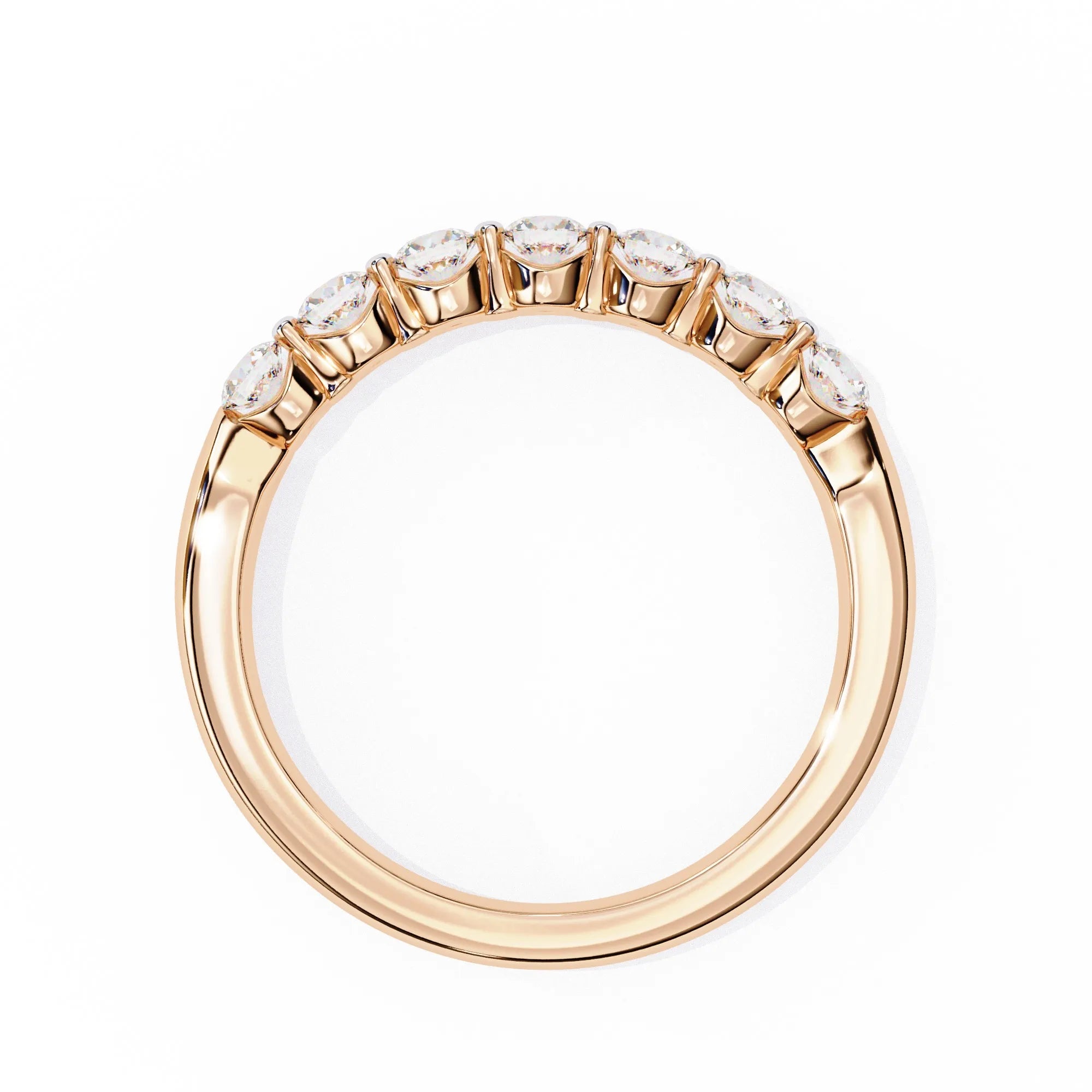 Custom Fine Jewelry Natural Diamond Ring 14K Solid Gold Brilliant Cut White E Color IGI Certified for Women Wedding Ring