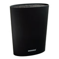 Knife block. 15.6 x 6.6 x 22 cm. Black. Soft Touch.