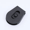 Plastic Toggle Stopper Wheeled Cord Lock for Paracord Drawstrings Clothing Black