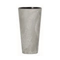 Prosperplast Tubus Slim Effect plastic tub WITH tank in Cement color 28.6 (height) x 15 (width) x 15 (depth) cms