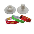 Custom Factory White Medical One Time Used Wristbands Two Parts Snaps Plastic Button