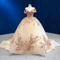 Jancember 222167 Vintage Sequins Long Tail Evening Party Women's Dresses