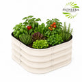 Outdoor Magnesium-Aluminum Alloy Raised Garden Bed Planter Box Open Bottom Design for Vegetables Herbs & Flowers MegaBDM
