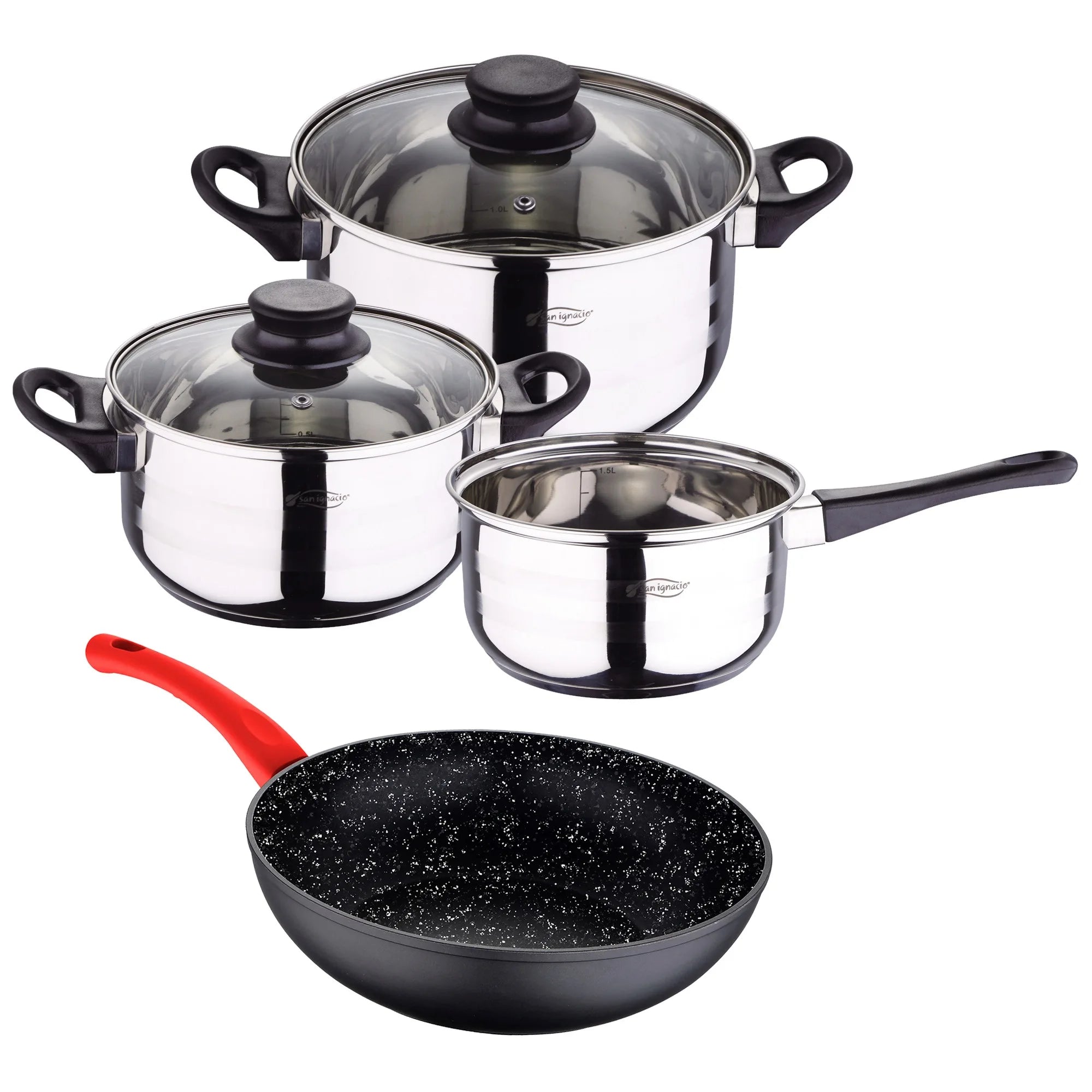 5pc cookware set + wok in forged aluminum San Ignacio.