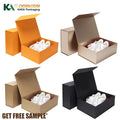 KAKA Custom Size Black Magnetic Closure Gift Box Foldable Rigid Cardboard Packaging Boxes for Luxury Gifts