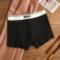High Quality New Arrival Jacquard Cotton Pants Men's Underwear Boxer Briefs with Mid-Rise Waist