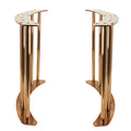 Gold Stainless Steel Metal Coffee Table Legs Patio Iron Furniture Leg for Kitchen Outdoor Living Room Bedroom Hospital Use