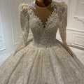 Jancember LSCJ13 Luxury Rhinestone Plus Size Women's Bridal Ball Gown Dresses