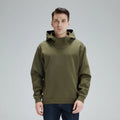 Custom Hoodies Cotton Stand up Collar Men's Pullover Hoodies With Zipper Pockets