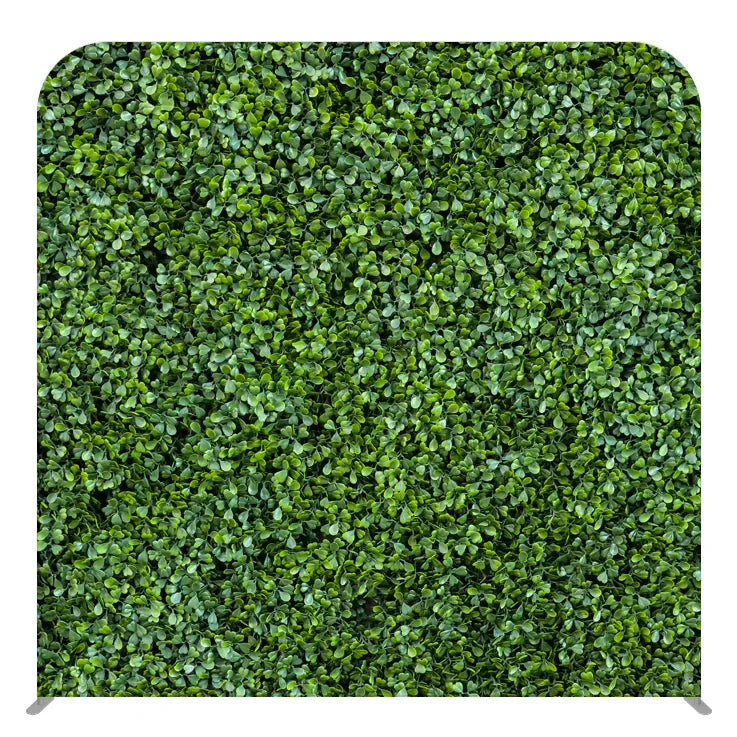 Custom Printed 8x8ft Green Leaf Pillowcase Tension Fabric Wall Display Stand Cover Photo Booth Backdrop MegaBDM