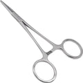 Precision Kelly Hemostat Forceps Locking Tweezers Clamp Silver 6.25 Inches Straight Stainless Steel