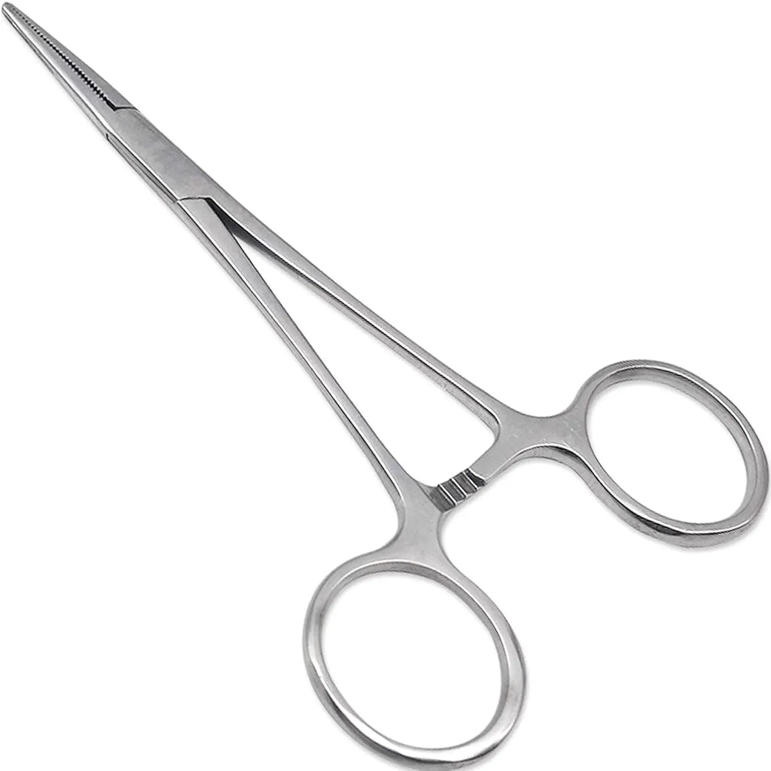 Precision Kelly Hemostat Forceps Locking Tweezers Clamp Silver 6.25 Inches Straight Stainless Steel