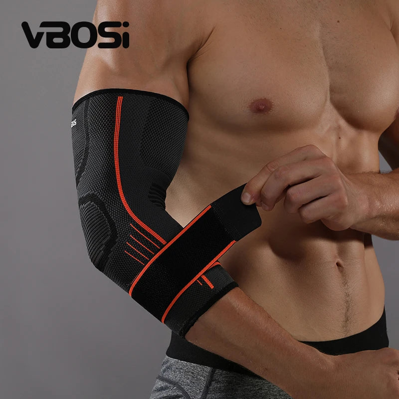 VBOSI Custom Nylon Elbow Support Breathable Riding Running Elbow Brace Sports Protector Motorcycle Heavy Duty Arm Sleeves