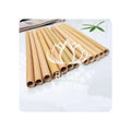 HOT DESIGN Premium Bamboo Straw Set with Pouch Great for Travel Events and Corporate Gifting