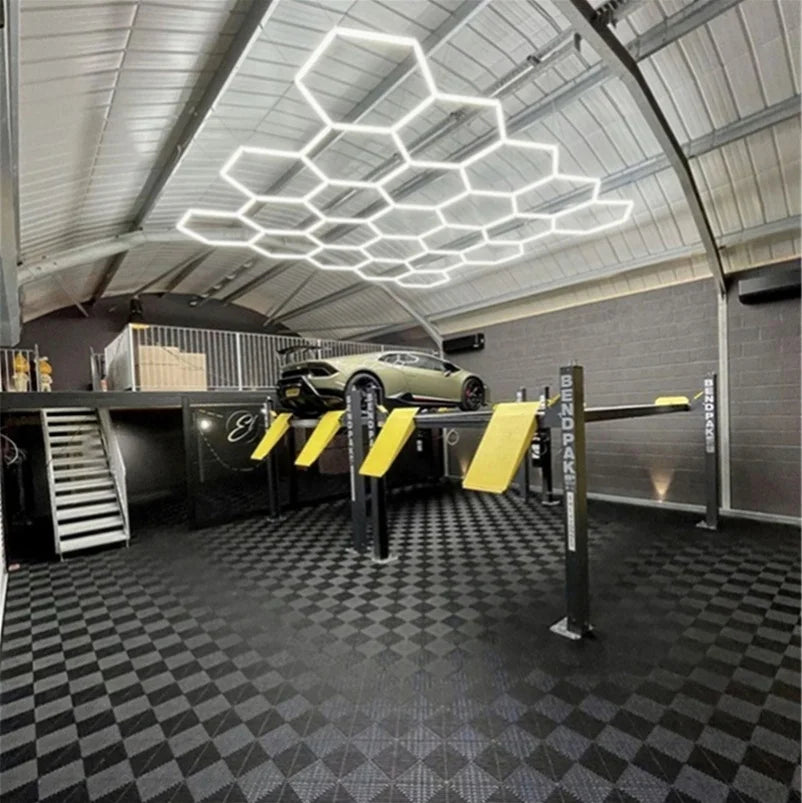 Customized 6500K High Brightness LED Garage Light IP55 Waterproof Aluminum Body for Car Wash Workshop 3 Years Warranty Low Price