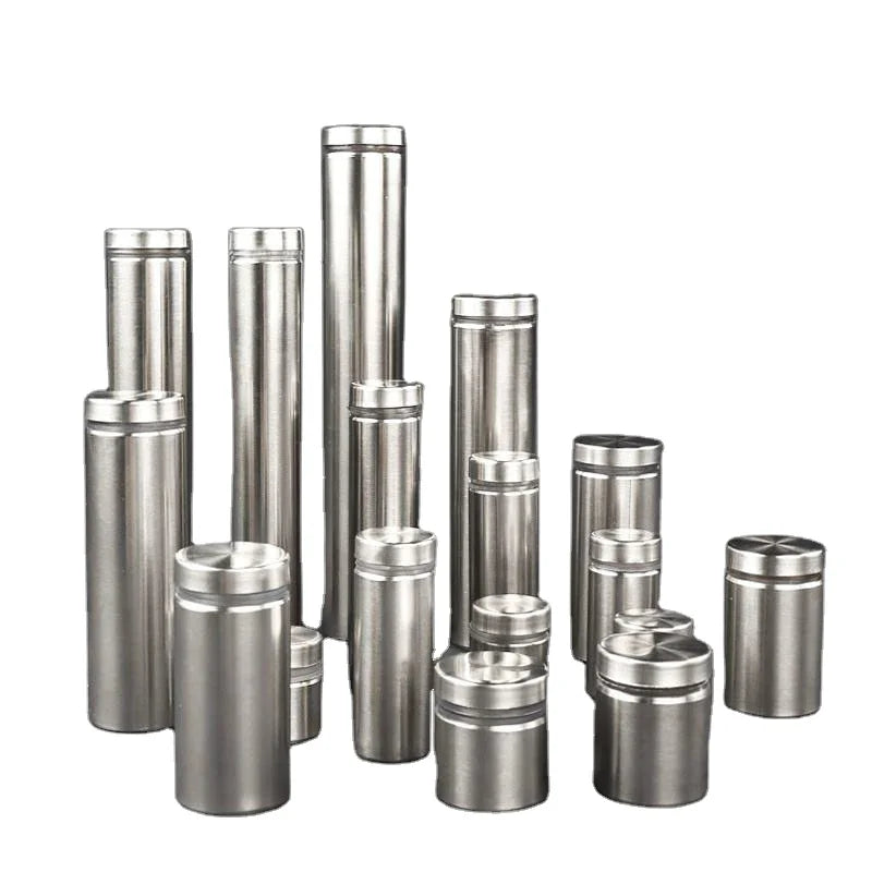 Stainless Steel Wall Acrylic Silver Mirror Glass Advertising Sign Mounting Standoff Screw Nail Pin for Glass