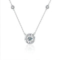 XHX0005 925 Sterling Silver Necklace Pendant for Women Jewelry Mobius Dynamic Necklace Simple Luxury Love Heart Lock Bone Chain