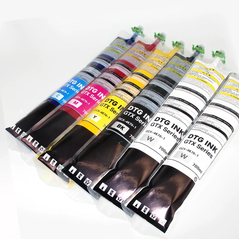 Xcellent Wholesale 700 Ml Dtg Bag Ink With Dtg Ink One Time Chip for Brother Gtx-422 Prd Gtx-423 Pro