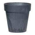 CUBE BETON EFFECT 3.5L. planter dimensions (mm) 200x200x177 Anthracite color