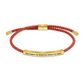 2023  New Design Custom Stainless Steel Engraving Knots Rope Adjustable Bracelet Weaving Bangle Women Girls Gift