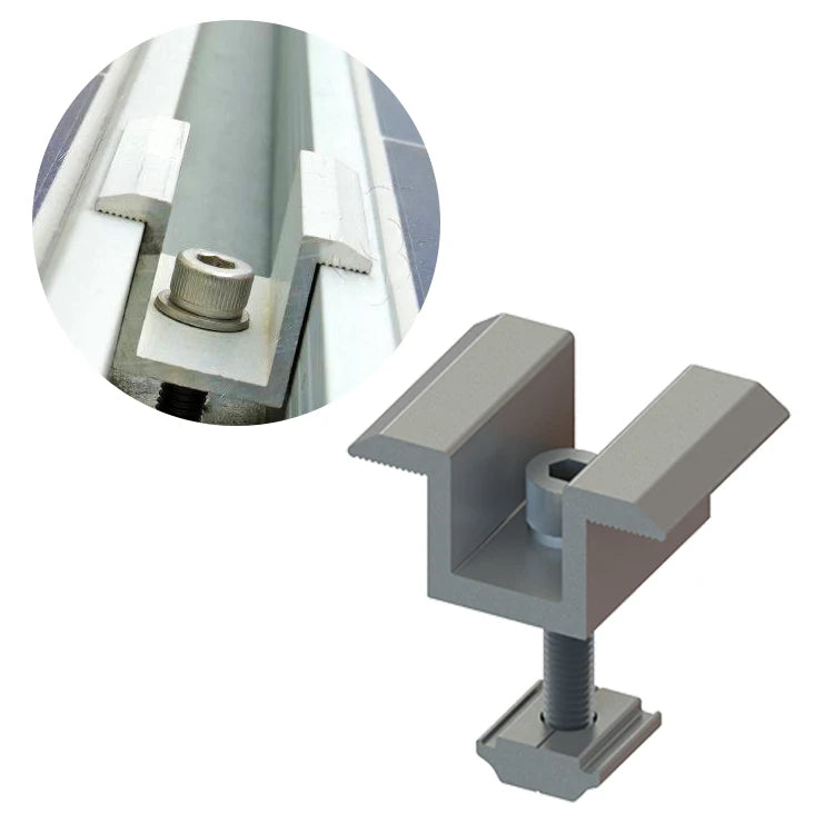 Solar Panel Clamp Solar Accessories Solar Applications Aluminum Solar Rack Mid Clamp for Pv Structure Installation Clamp