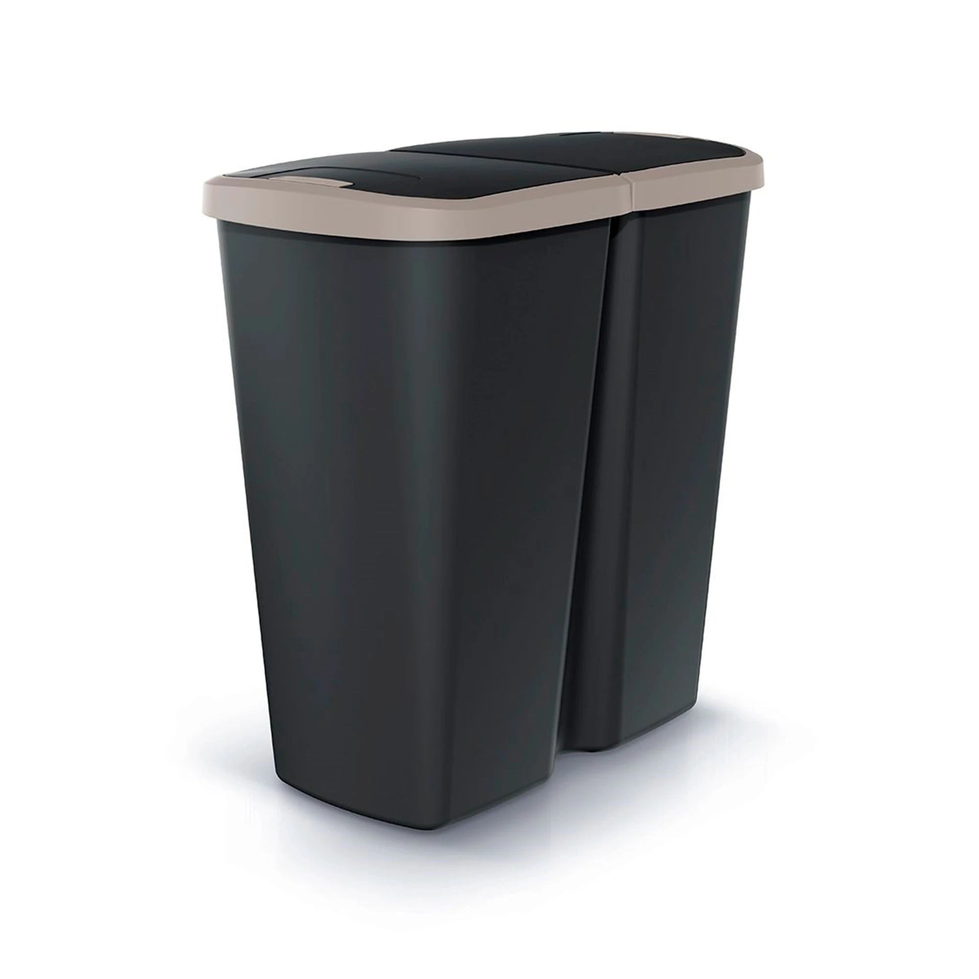 KEDEN 45L Waste Bin with 2 Independent Lids