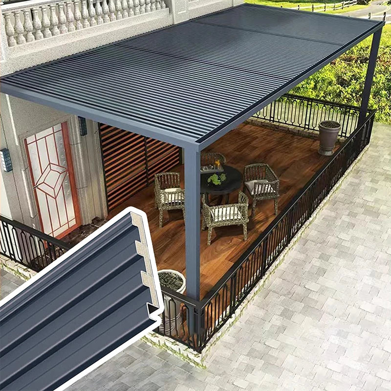 Modern Eco-Friendly Fire Resistant Aluminum Roof Panels for Pergola & Gazebo Projects