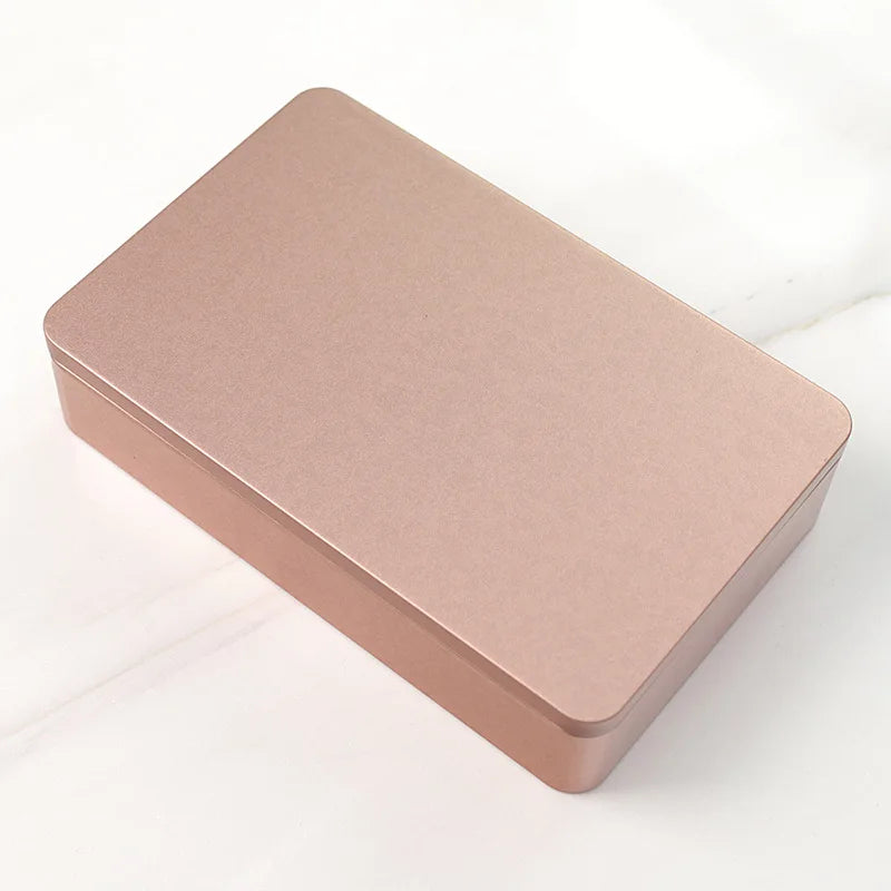 Custom Square Large Capacity Metal Cookie Box Tea Iron Candy Tin Box