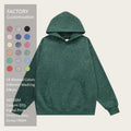 Customization Oversized Patik Dyed 350 G Hoodie Custom Print Embroidery Logo Grey Violet Purple Teal Navy Charcoal